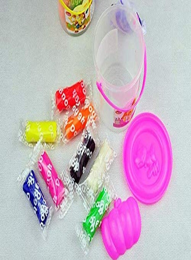 Mopslik - 10 Colors in a Box Kids Modelling Clay in Small Bucket, Multicolor - Image 3